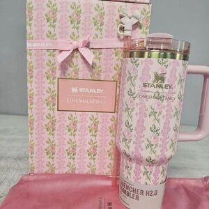LoveShackFancy Pink Floral Tumbler